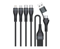 4smarts Kabel USB-C/USB-A 4w1 1.2m czarny - 1512655 - zdjęcie 1